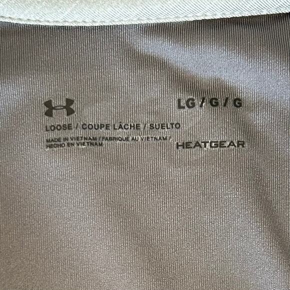 Mens Under Armour UA Golf Gray Heatgear Loose Fit Golf Polo Shirt
Size L - Picture 8 of 9